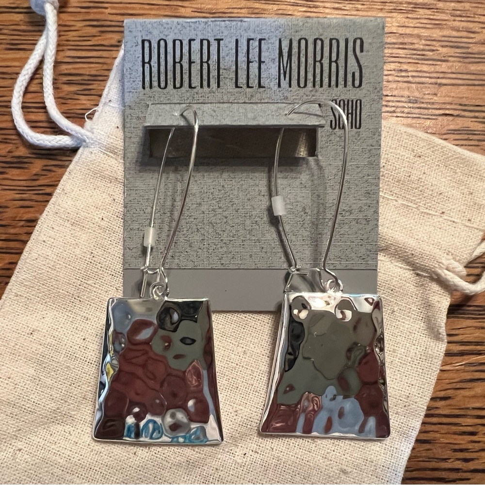 Robert Lee Morris Silver Earrings - Picture 4 of 5